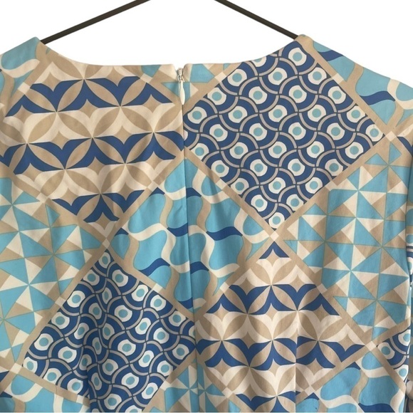 New! J. McLaughlin Sophia Dress Geometric Print - Picture 7 of 9